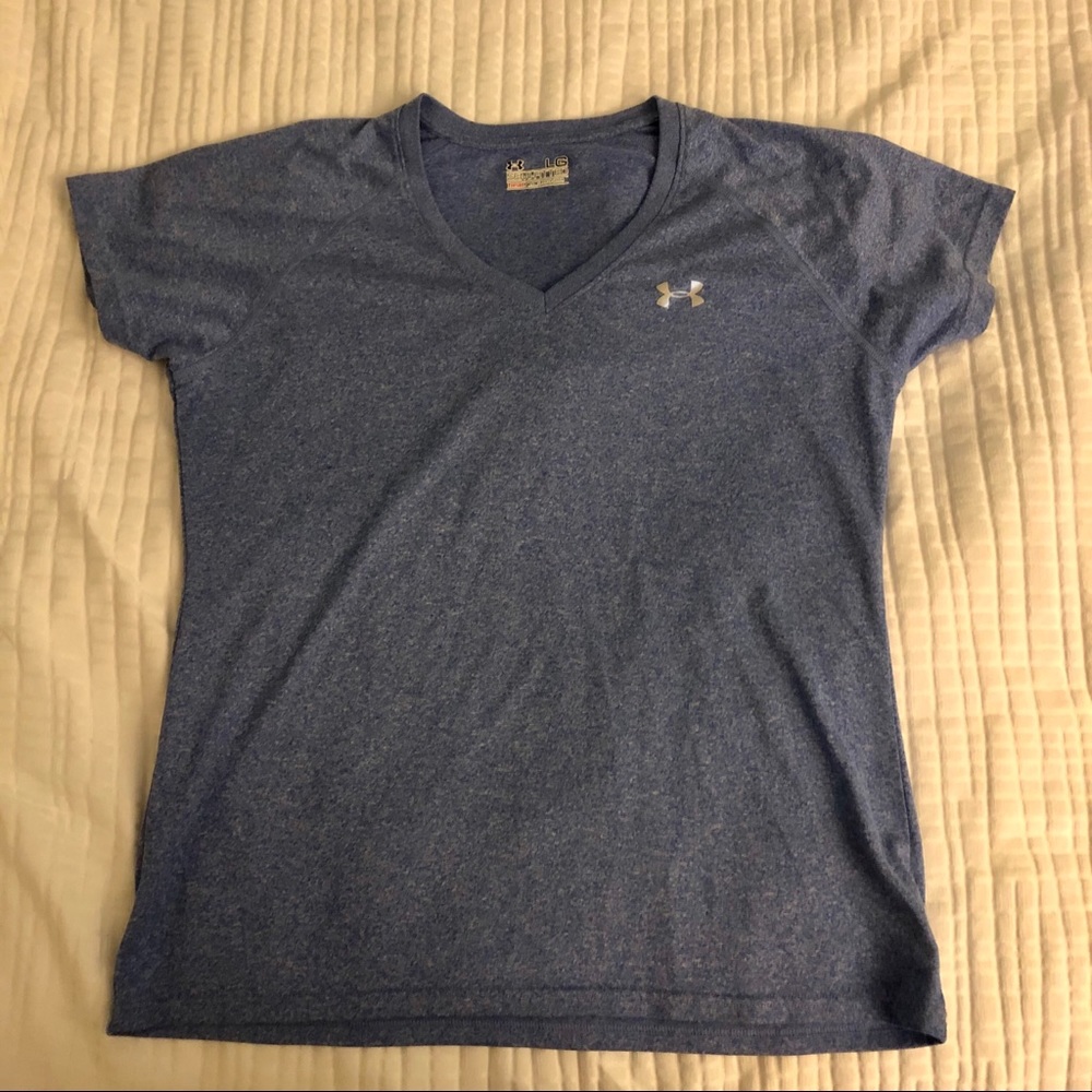 Under Armor Blue V-Neck Top
